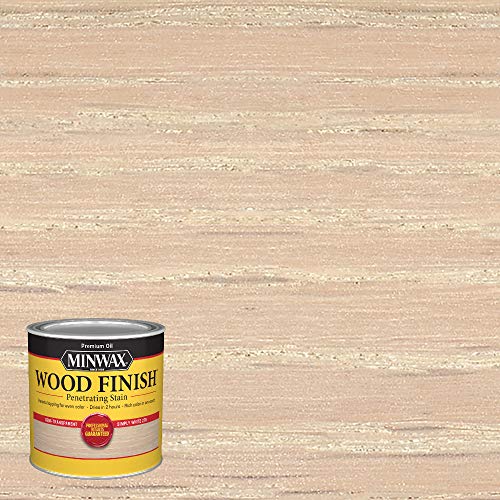 Image of Minwax Wood Finish 227654444, 1 /2 Pint, Simply White