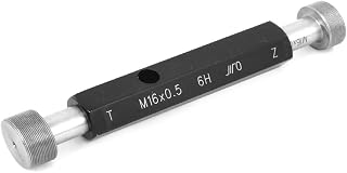 New Lon0167 Black Silver Featured Tone M16 x reliable efficacy 0.5 Pitch 6H Metric Double End Hex Handle Steel Go/No Go Thread Gage Gauge(id:231 a2 f1 f62)