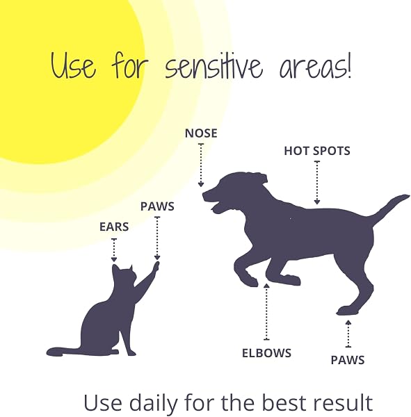 Baume de protection solaire SPF 30 pour animaux de compagnie 100 ml dans une boîte | Crème solaire hydratante pour chiens et chats Formule non toxique Baume pour nez de cheval | Protection - 4