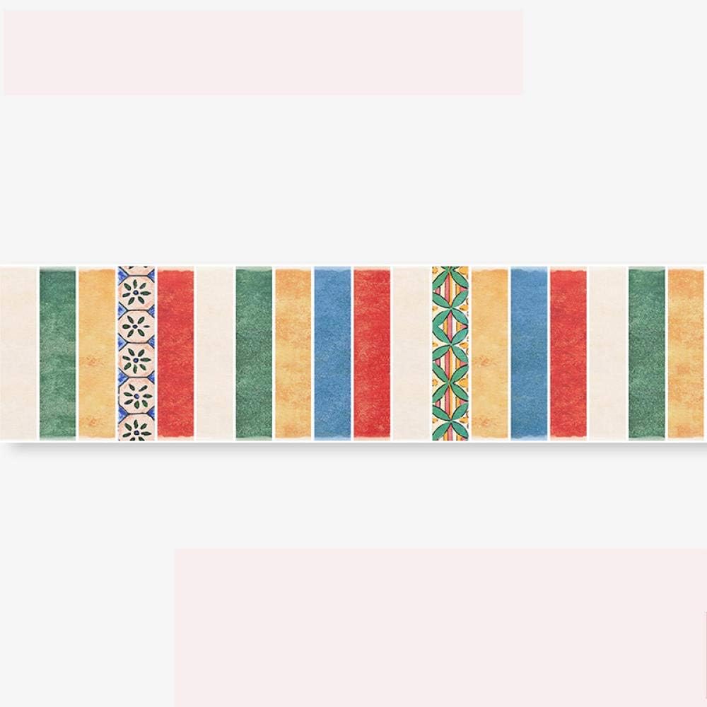 トリムボーダー 壁紙 子供部屋の色 シール 防水壁紙 ウォールステッカーボーダーシート 15cmx300cm Sief