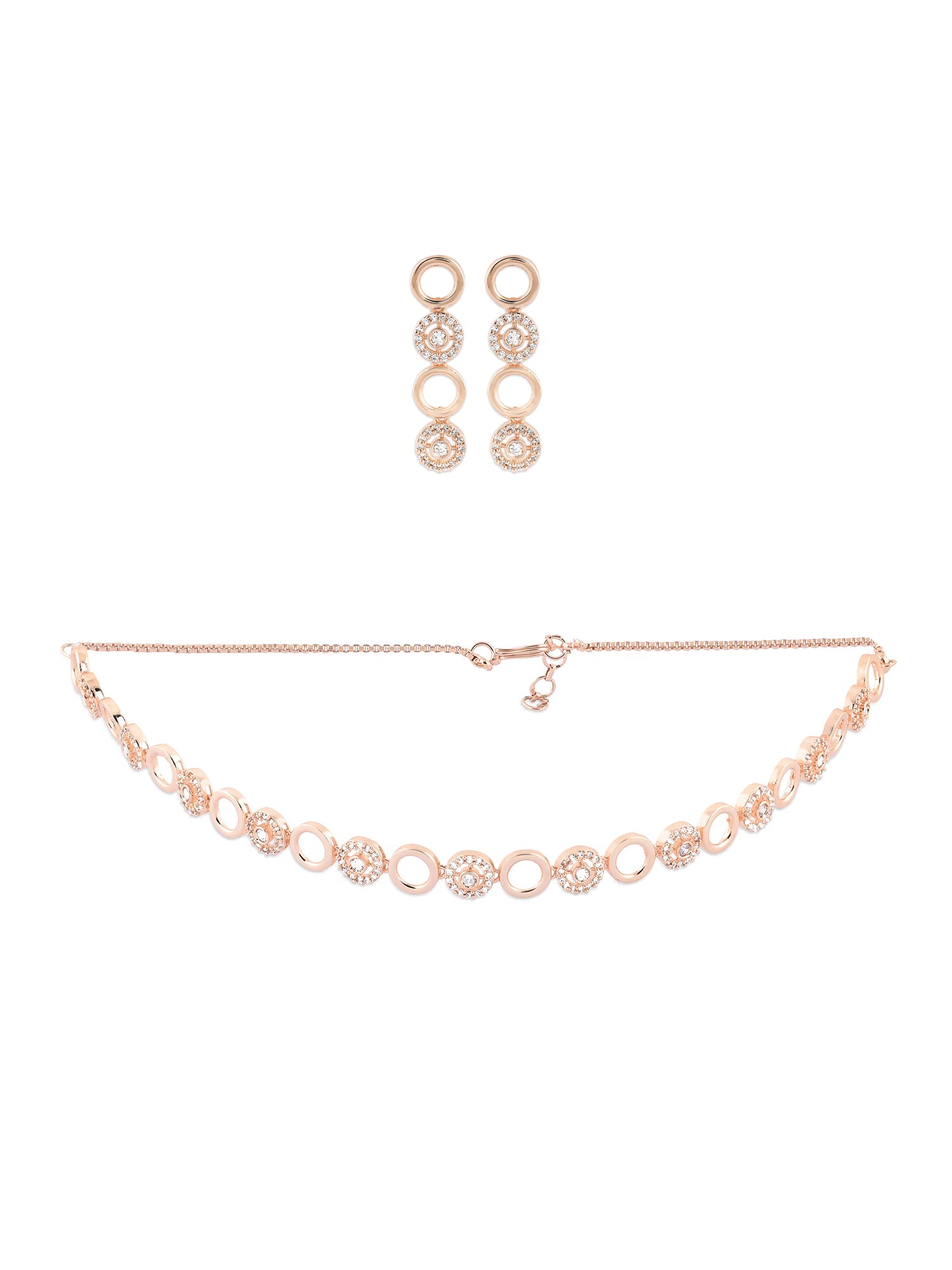 See full amazon price history chart for ZAVERI PEARLS Rose Gold Dazzling Cubic Zirconia Necklace & Earring Set For Women-ZPFK15348 ZAVERI PEARLS Rose Gold Dazzling Cubic Zirconia Necklace & Earring Set For Women-ZPFK15348 (B0BRNCFDPP) Amazon Price History, Amazon Price Tracker