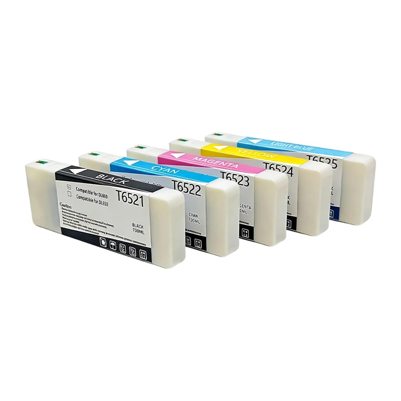 Generico T6521 T6525 Cartuccia Inchiostro 700ML Chip Compatibile Fuji DL600