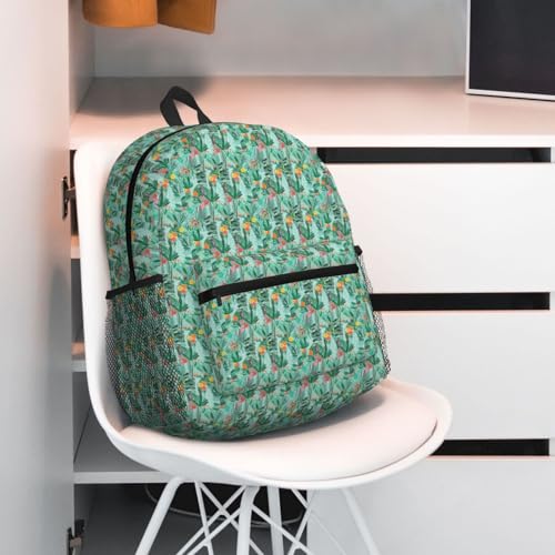 Sac à dos confortable léger et imperméable à imprimé floral - 7