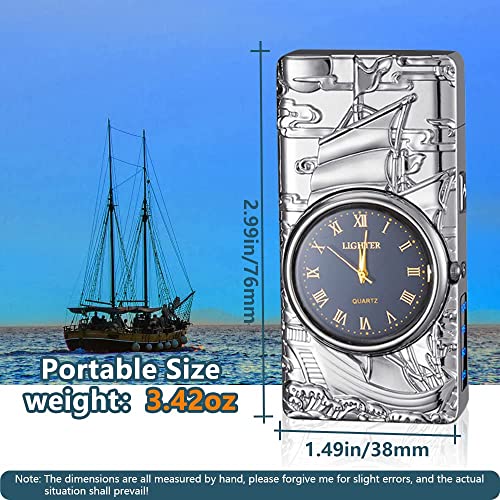 Encendedor eléctrico de arco GADATOP Sail multifuncional miniatura 4