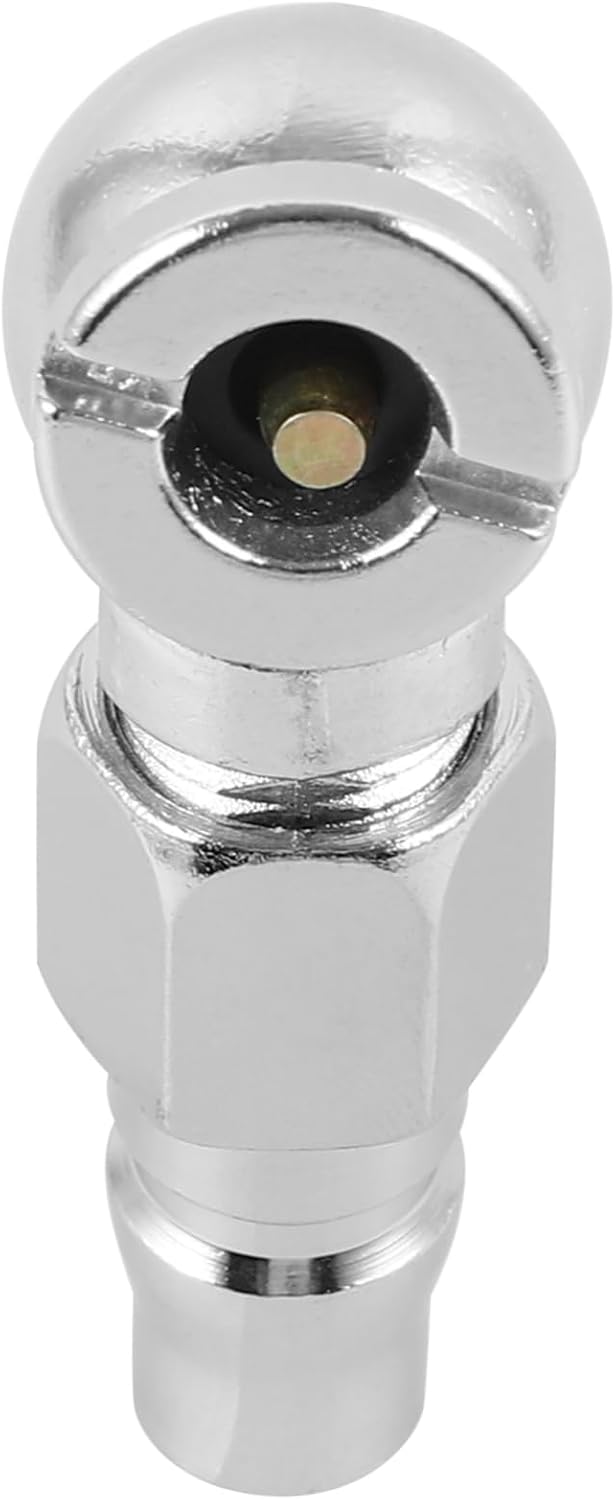 SOLUSTRE Versatile Air Chuck Adapter Compatible Air Compressors Tire Inflator Nozzle for Car Truck Electric Bikes