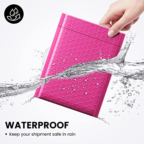 Image of Fuxury Bubble Mailers 6x10 inch 100 Pack Pink Thick Padded Envelopes Usable Size 6x9 inch Mailing Envelopes Bubble Padded, Shipping Bags for Mailing,Packaging, Small Business, Boutique, Bulk #0