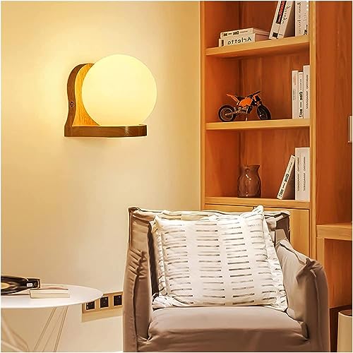 Lámpara de pared de tocador de madera para iluminar tu espejo de baño 6
