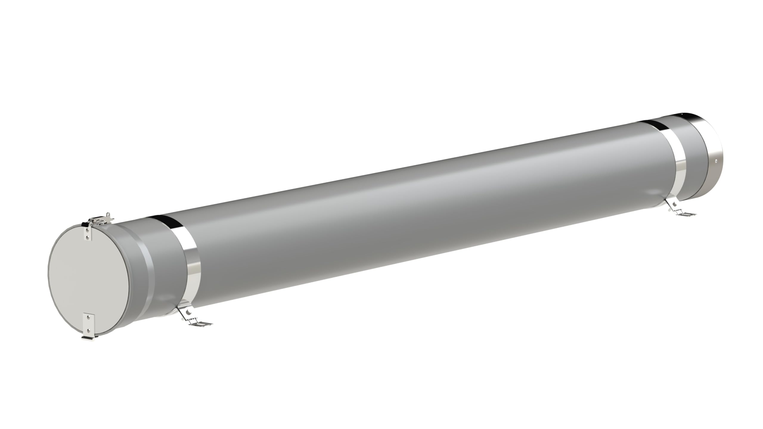 Tubo Portaoggetti Robusto e Sicuro per Furgoni, Resistente ai Raggi UV, con Chiusura a Lucchetto - Ø160 x 3050 mm ATITECNOB