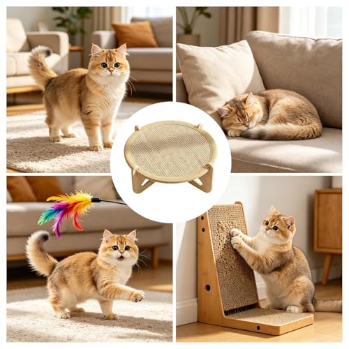 Rascador para gatos y alfombra protectora de sofás muebles y suelo 5