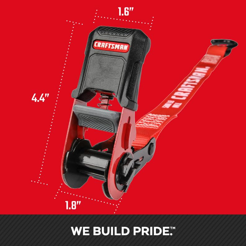 Sangles d'arrimage CRAFTSMAN CMXAZBS15006 de qualité supérieure 2,5 cm - 6