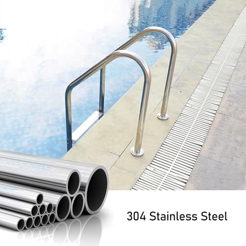 Escalera de piscina de acero inoxidable 4 peldaños miniatura 2