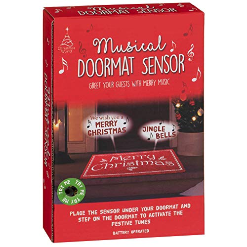 Biznest Musical Christmas Doormat Sensor, Greet Your Guests With Merry Music