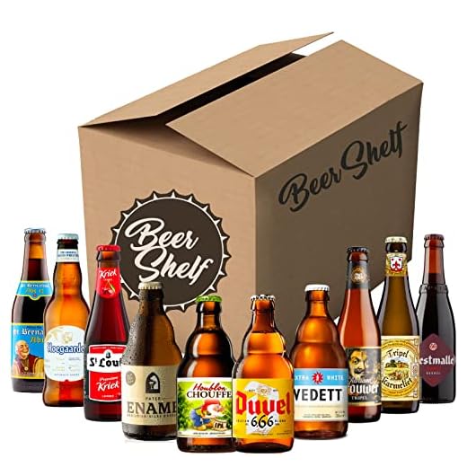 Beer Shelf - Colección de Cervezas | Pack Cervezas Belgas (Pack 10 tipos) - Regala una experiencia de cerveza belga - Cervezas Degustación - Cervezas Internacionales