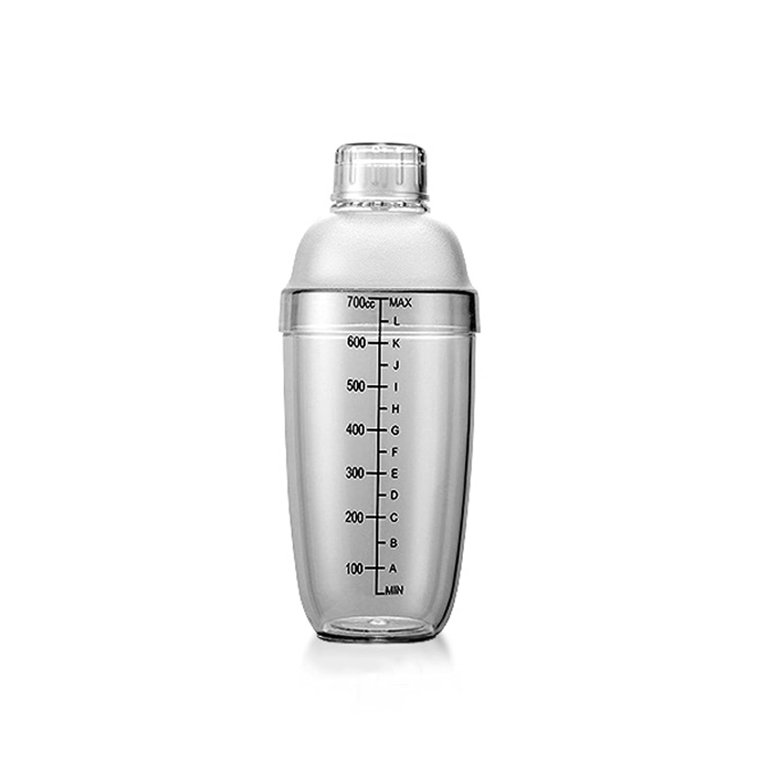 Wein-Mixer Kunststoff-Cocktail-Shaker-Haushaltsgetränk-Shaker-Wein-Getränk-Mixer-Shake-Flasche zum Mischen von Margarita, Manhattan und Anderen Getränken Cocktail-Shaker(700ML)