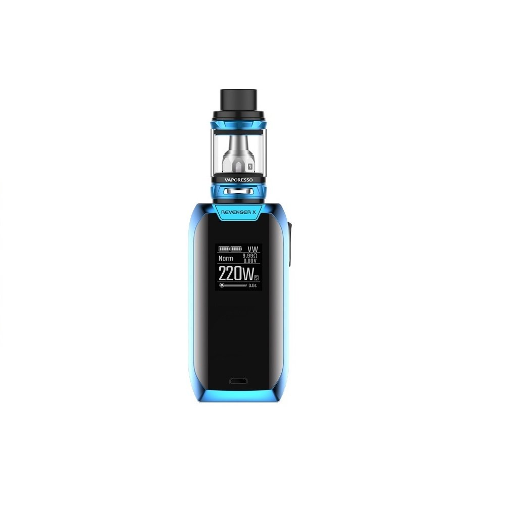 Vaporesso Revenger X E-Cigarette (BLEU) Kit 220w avec NRG Mini Réservoir  2ml, Ce produit ne contient pas de nicotine ou de tabac : Amazon.fr:  High-Tech