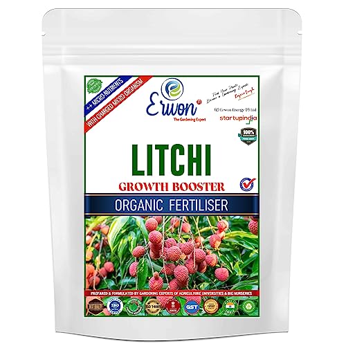 Erwon Litchi Growth Booster, Premium Essential Powerful Organic Fertiliser for Litchi Plants, with Charged Micro-organism and ++ Micronutrients (1800 gm)