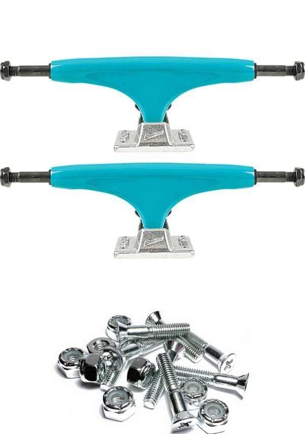 Tensor Trucks Alloy Aqua/Polished Skateboard Trucks - 5.0