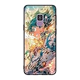 DOUKI Soft Full Body Protective Black Shockproof TPU Matte Cover Phone Case for Samsung Galaxy S9,Class A Anime Hero Deku Midoriya Izuku MHA(01)