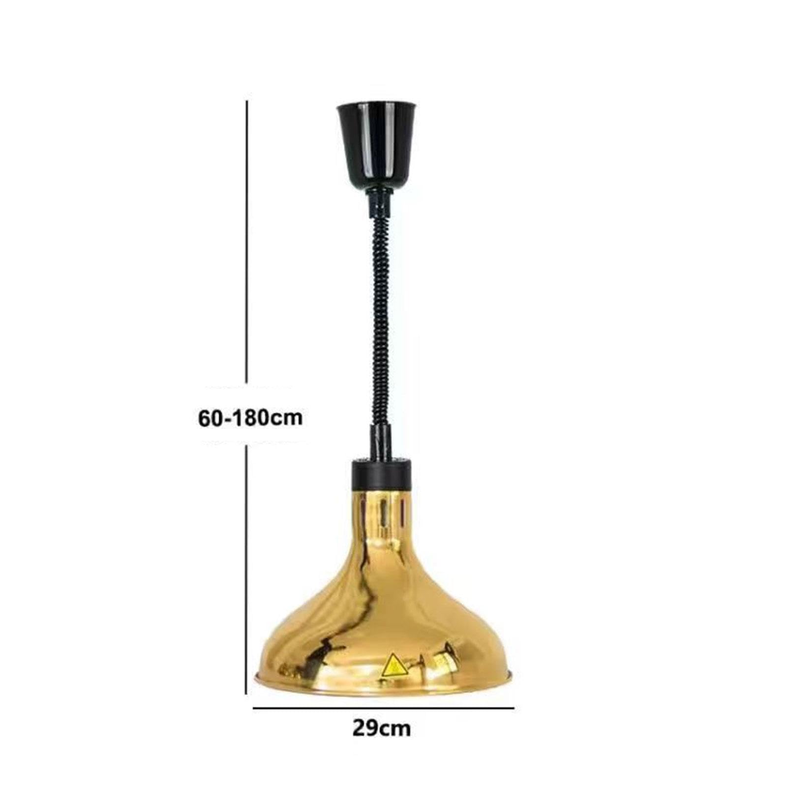 Generic Lampada Riscaldante Moderna in Acciaio Inox per Buffet Ed Eventi di Catering, oro