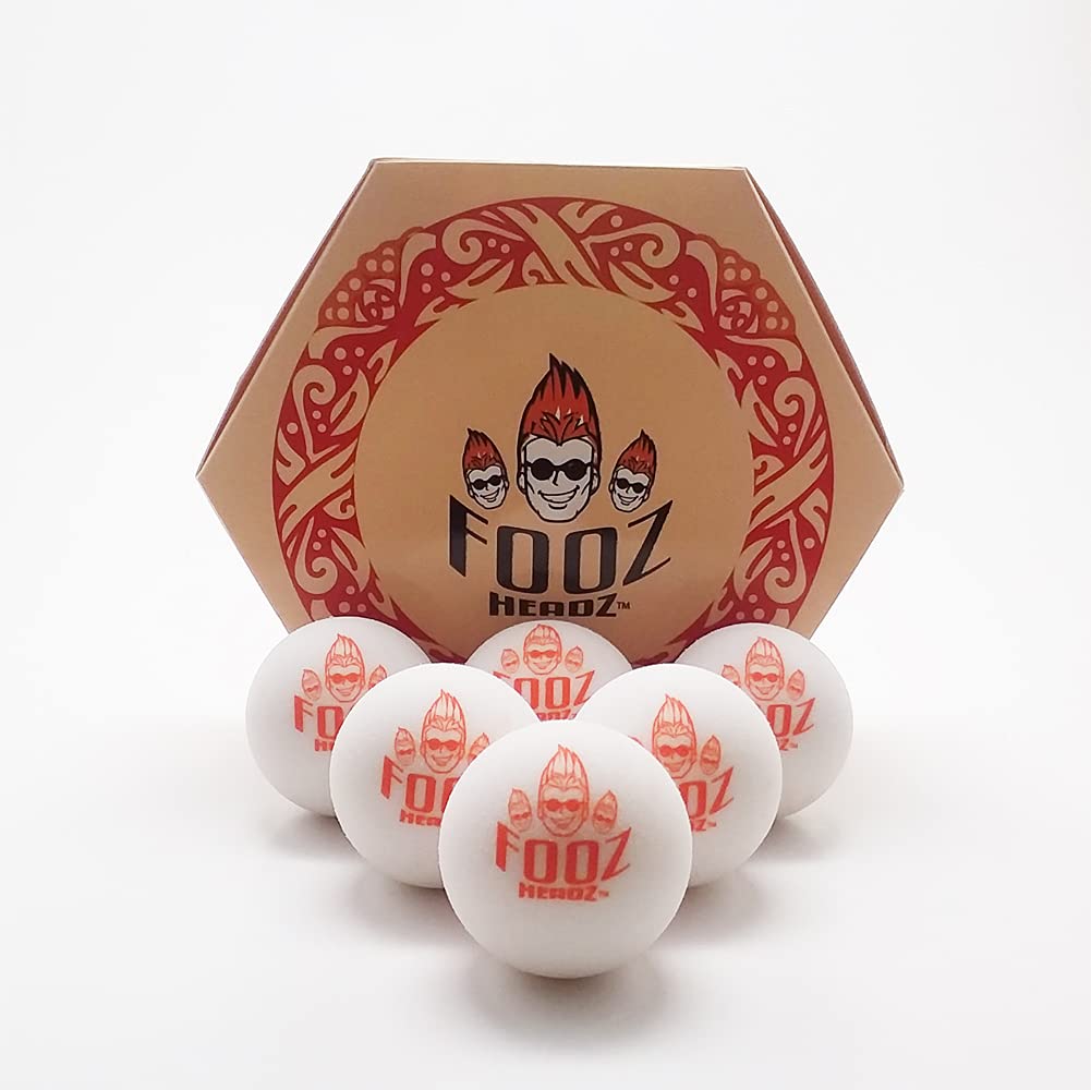 Foosballs Professional Tournament Quality - Just Like The Pros Use, Official Regulation Size - Set of 6 Foosball Balls