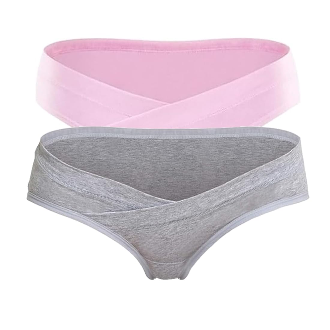 DClub Womens Cotton Postpartum Maternity Underwear | Pregnancy Postpartum Panties | Seamless Under The Bump Bikinis.