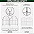 Samamixx Decorative Garden Fence, 10 Pack No Dig Fencing 10.83ft(L) × 22in(H) Animal Barrier Border for Dog Rabbit Pet, Metal Garden Edging Fence Panels with No-Dig Stakes for Outdoor Yard Patio Lawn