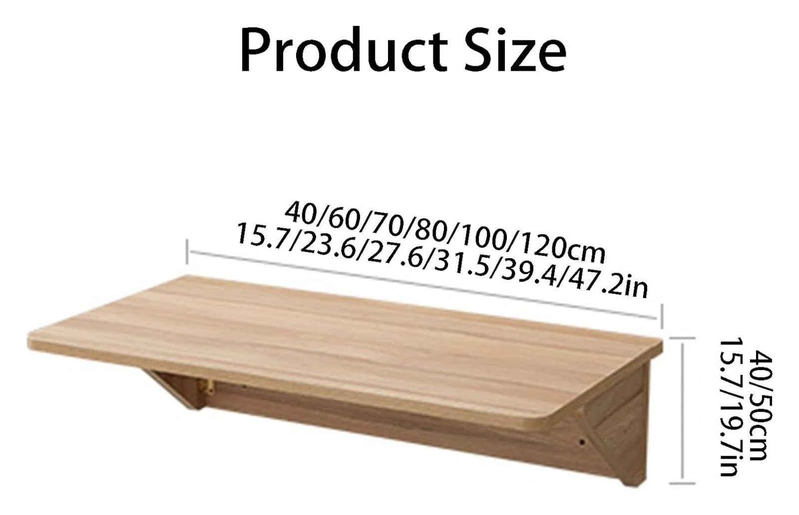 Pływające montowane na ścianie składane biurko warsztatowe do małych przestrzeni stół do nauki stół jadalny żółty 100 x 40 cm
