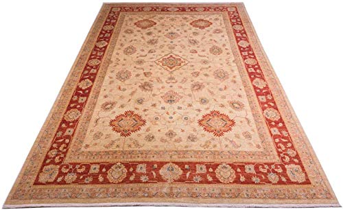 RUG PRINCE Afghan Ferahan Ziegler Luxus Teppich Handgeknüpft 250x370 Rot – Bild 3