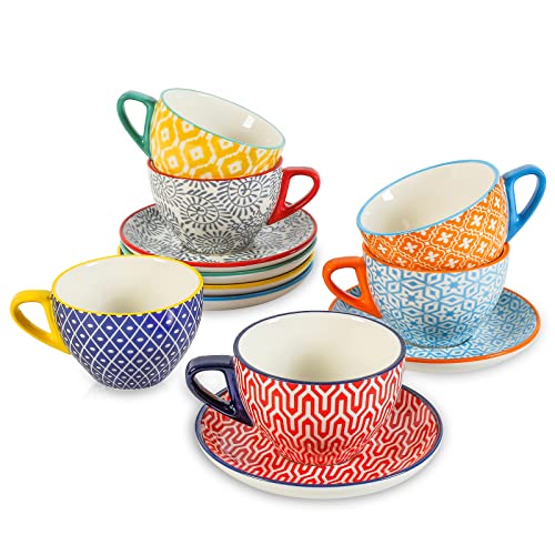 Espresso Cups and Saucers set, 6-pack, - image 1