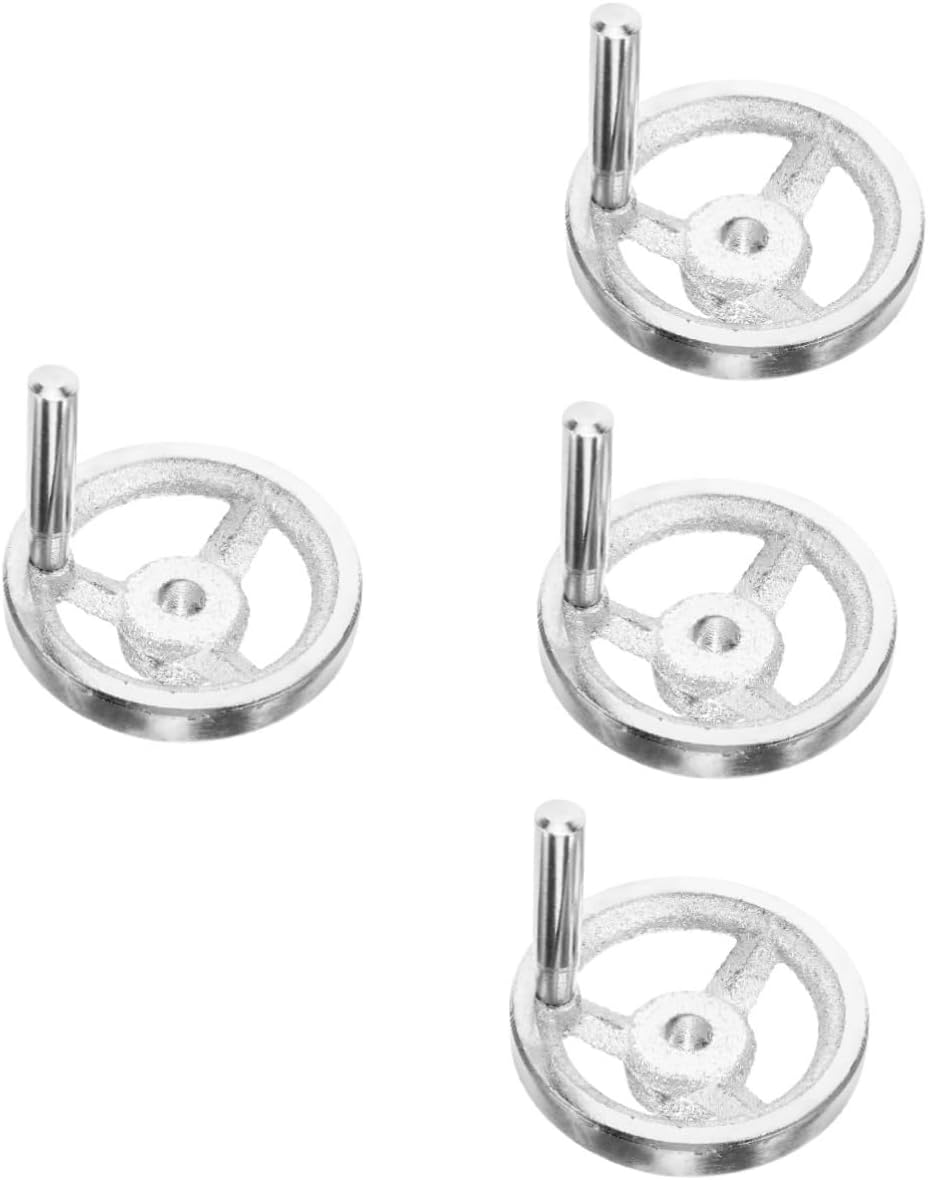 4pcs Ergonomic Square Edge Hand Crank Wheel Lathe Handwheel Milling Machine Hand Wheel