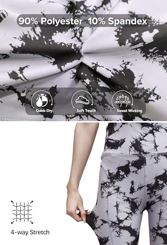 Image of Women's Polyester Stretchable Gym Shorts with Side Pockets High Waist Slim Fit Above Knee Length Activewear Tights Gym Fitness Cycling Running Yoga Shorts for Women
