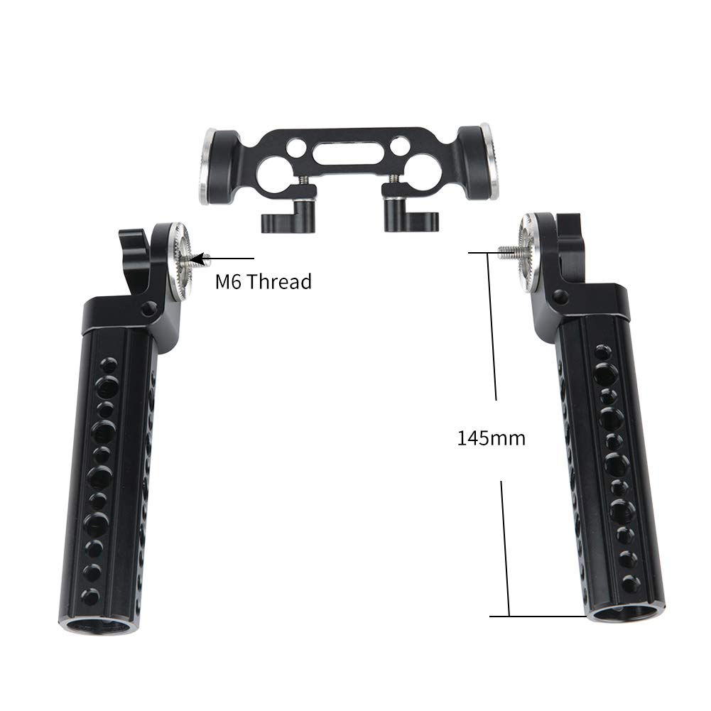 Handle Rosetta,NICEYRIG Kit Impugnatura Rosetta con Adattatore per Rosetta Standard Kit Morsetto per Asta 15mm per Fotocellula DSLR