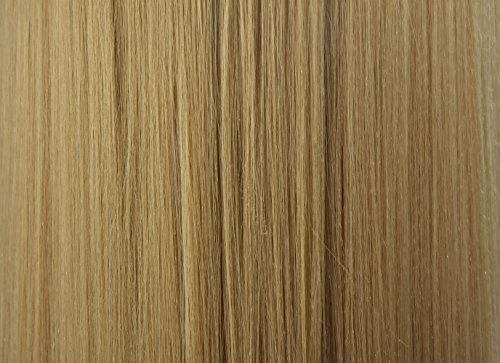 Cabezal de entrenamiento para peluquería, maniquí de entrenamiento con pelo sintético, cabeza de muñeca para practicar estilismos, con mordaza de mesa (69 cm)