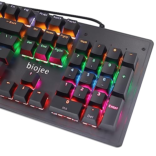 Teclado mecánico Denash3us5w9mefc-BL USB RGB miniatura 7