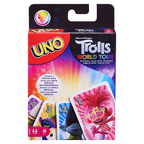 Preisvergleich Produktbild DreamWorks Trolls Mattel GRC65 World Tour UNO Kartenspiel