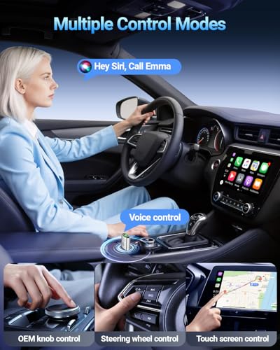 Image of vnilrgle Wireless CarPlay Adapter for Apple iPhone(2026 Upgraded) Mini Design, Converts Factory Wired to Wireless Adapter for CarPlay, Plug and Play, Auto Connect Fast and Stable(White)