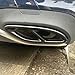 CHUANGHUI Black Aluminum alloy Car Exterior Exhaust Pipe Mufflers Cover Rear Bumper Cylinder Exhaust Pipe Cover Decorate for Mercedes-Benz A B C E CLA GLC GLE GLS Class W205 W213 X253
