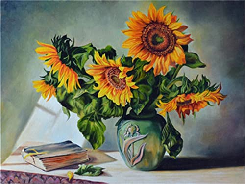 Point de Croix Tournesol pour Décorer Votre Salon en Broderie DIY