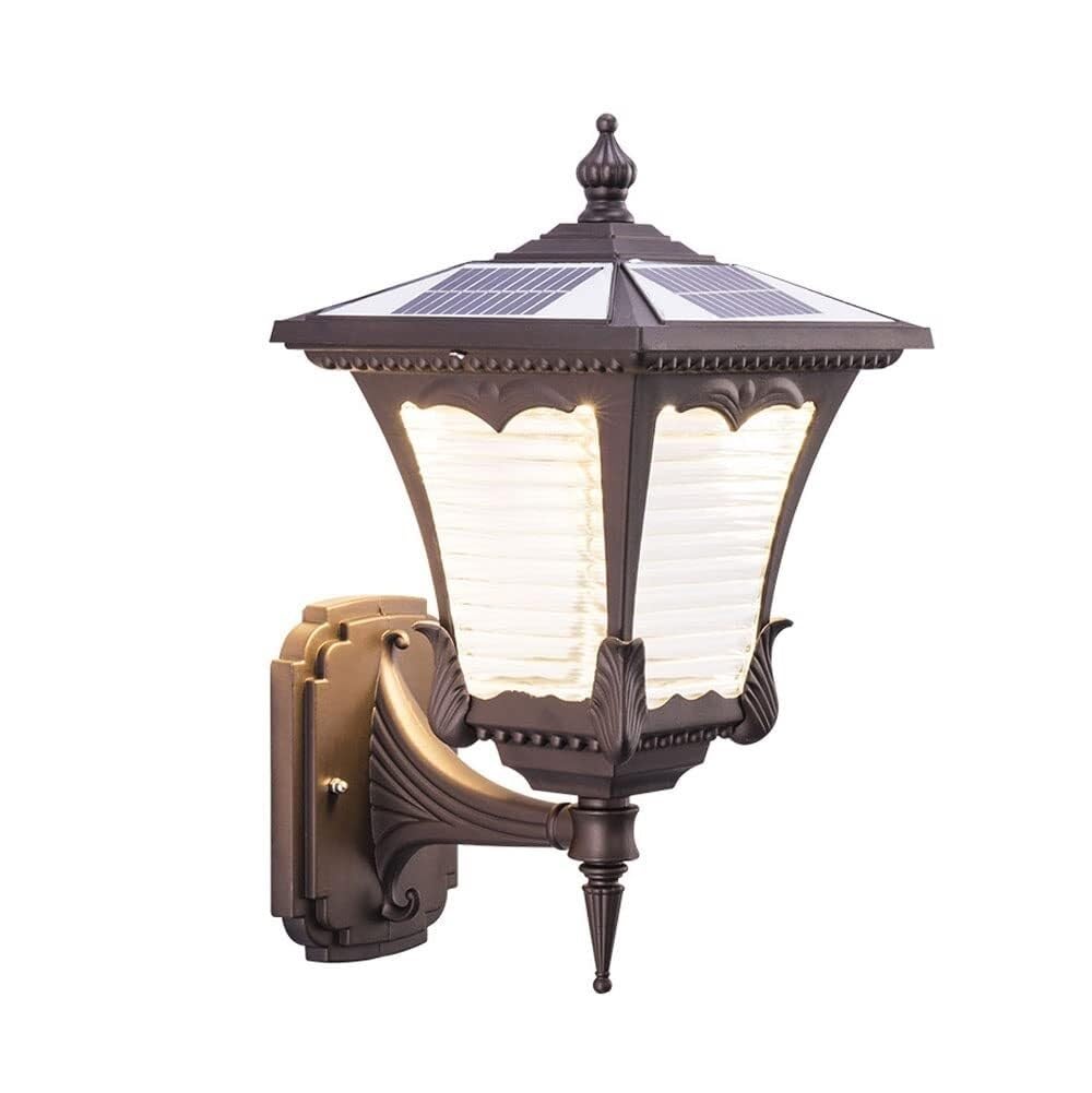 Lampe d'extérieur étanche en alumiverre marron au fini haut de gamme
