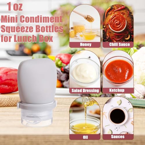 1 oz travel bottles leakproof silicone squeeze bottle mini travel size container for toiletries lotion shampoo and conditioner liquid salad dressing to go condiment tsa approved 4 pack