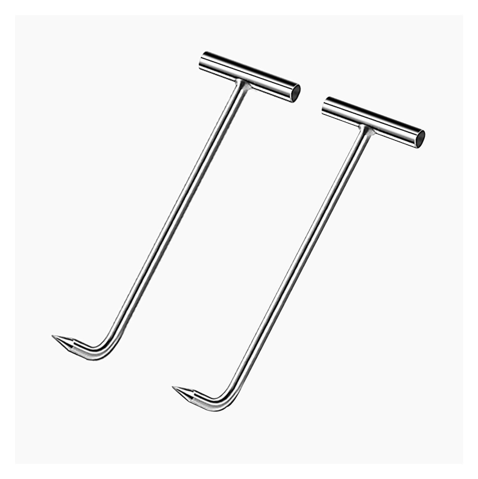 DARZYS Manhole Hook Tool, Manhole Cover Hook, Drain Cover Lifter Tool, Shutter Shop Restaurant Drain Cover Hook Lifting Puller