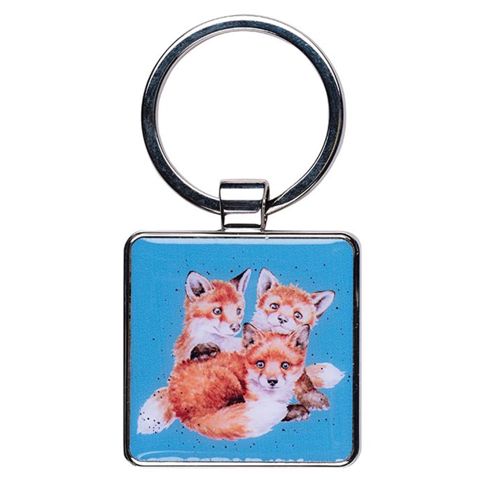 Wrendale Designs Unisex Multicolour Snug As A Cub' Fox Keyring