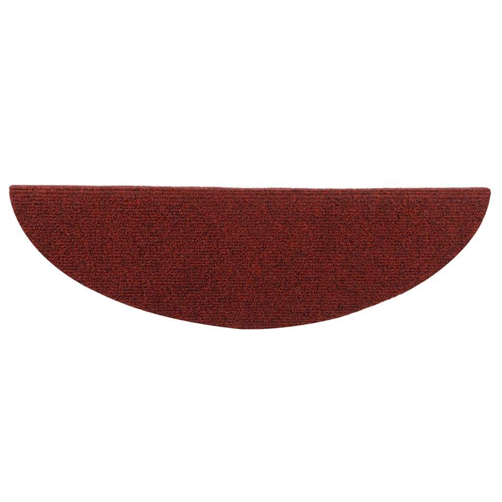 Lot de 10 tapis d'escalier autocollants - 56 x 17 x 3 cm - En non-tissé aiguilleté - Semi-circulaires - Antidérapant - Protection contre les bruits et les rayures - Sécurité pour escaliers en