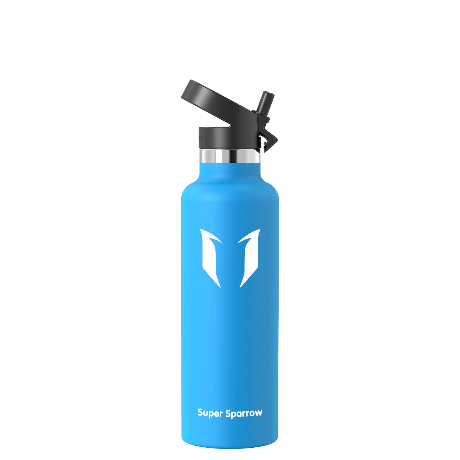 Super Sparrow Borraccia Termica, Acciaio Inox Bottiglia Termica - 350ml, 500ml, 750ml, 1L - Senza BPA Borracce, Borraccia Bambini per Scuola, Sport, Campeggio, Yoga, Palestra, Ciclismo