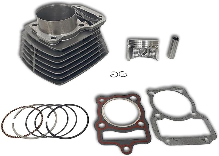 Engine Parts Cylinder gasket Piston Ring Set, Bore Size 65.5mm Piston Ring Kit Replacement Fit for Zongshen CG200 ZJ200 CG200 250CC