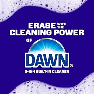 Mr. Clean Magic Eraser Sponge, Bathroom Cleaner, Shower Cleaner, Tub Cleaner, Soap Scum Remover, Bathroom Cleaning Supplies, Dawn Cleaning Power with Febreze Lavender Scent, 5ct