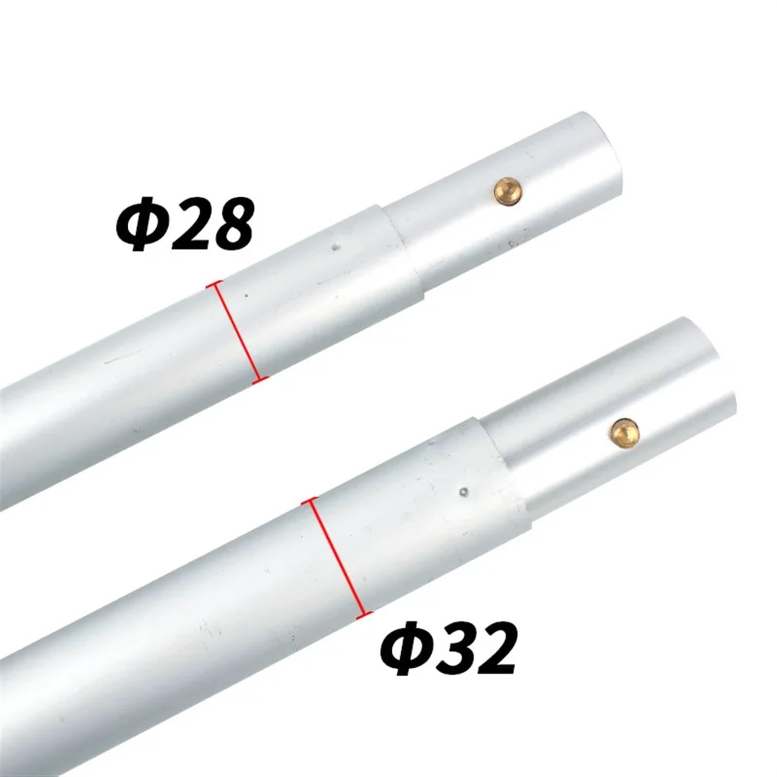 Große Baldachinstange for den Außenbereich, 32 mm dick, Stützstange, Zeltstange aus Aluminiumlegierung, 4-teiliger Markisentürstangenrahmen
