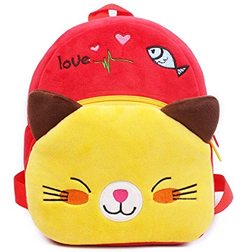 Kindertas Kids Plus Material Fabric School Backpack - 2 to 5 Age (Multicolour )