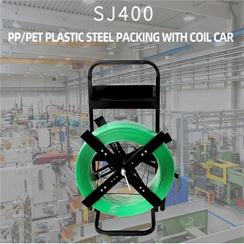 Carro manual para embalaje eficiente de palés con flejes de plástico PET 3