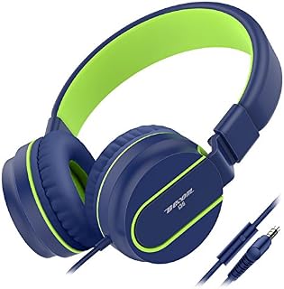Kids Headphones, Besom i36 Foldable Stereo Ear Headphones w/Mic 3.5mm Jack Wired Cord